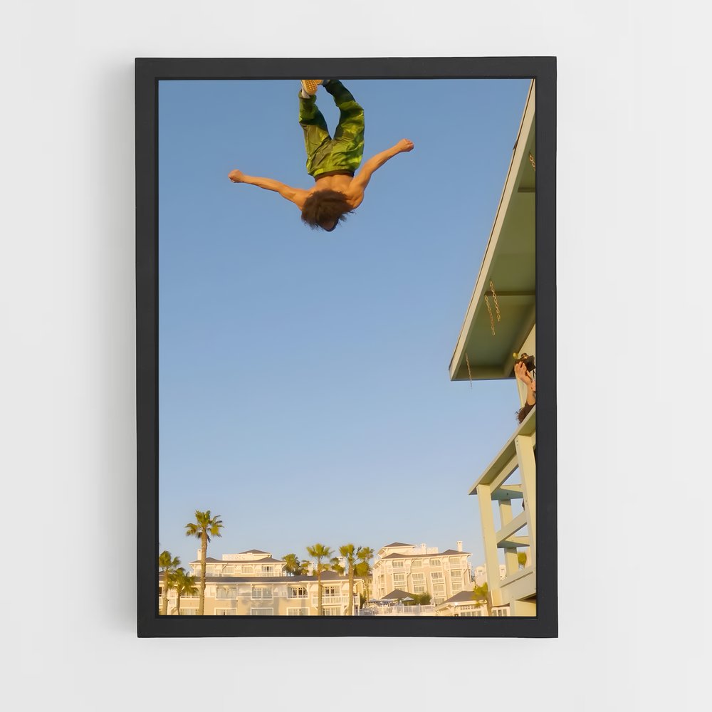 Poster Saut Éblouissant – affiche Parkour et freerun (vue 2)